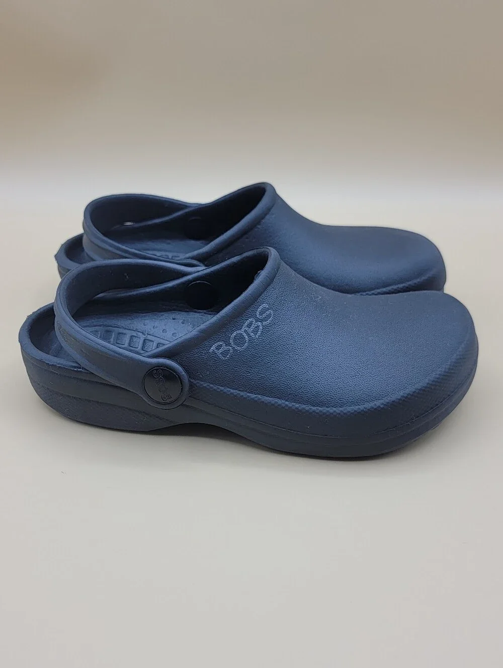 Skechers Bobs Little Kid's Clog Slip-On Sandals Size 1Y Black Shoes Beach Pool